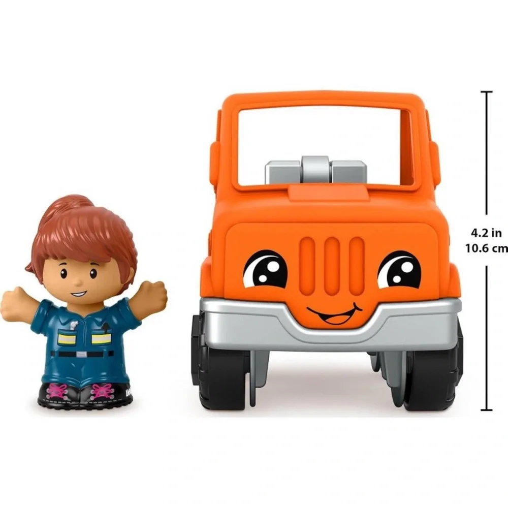 Fisher-Price Little People Toddler Toy Help and Go Tow Truck and Figure